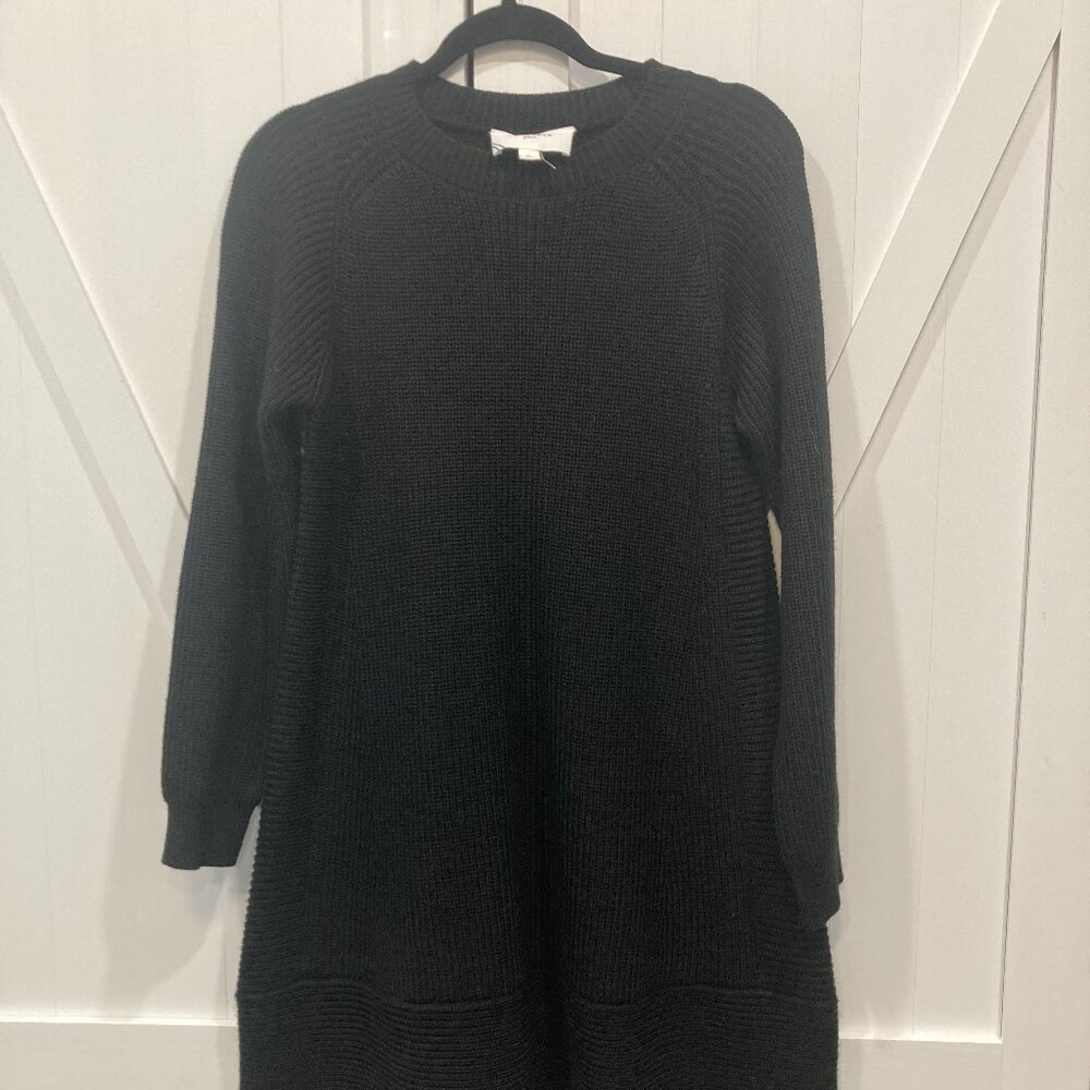 Pomander Place by Tuckernuck Black Ainsley Sweater Dress Long Sleeve Mini sz L